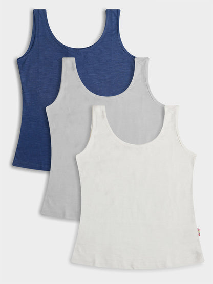 Girls 3 Pack Sleeveless Tops