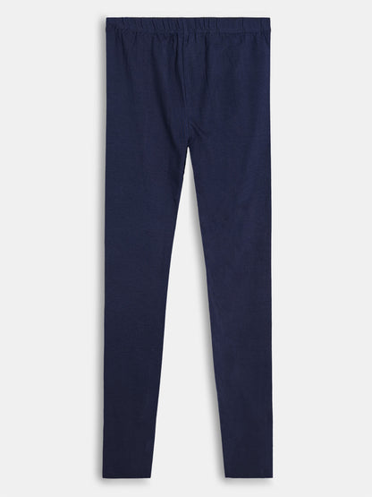 Girls Stretch Churidar Navy Legging