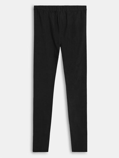 Girls Stretch Churidar Black Legging