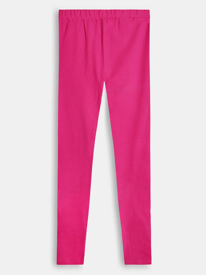 Older Girls Stretch Churidhar Fuchsia Legging