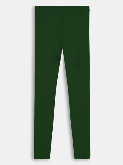 Girls Stretch Churidar Green Legging