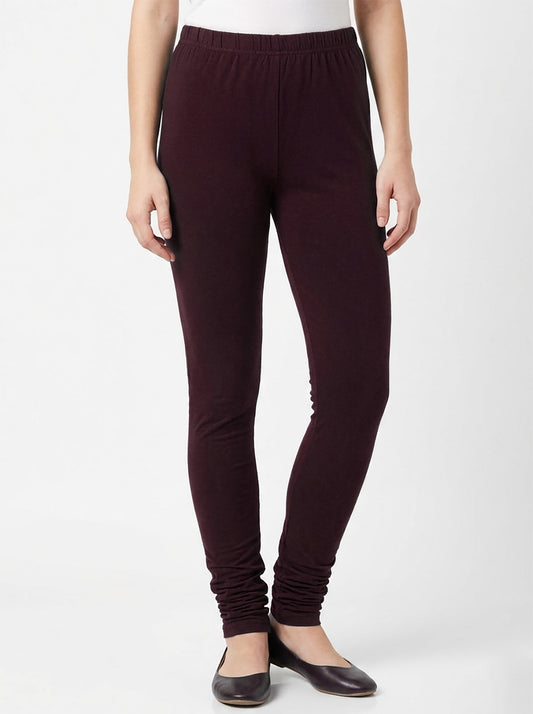 Girls Stretch Churidar Brown Legging
