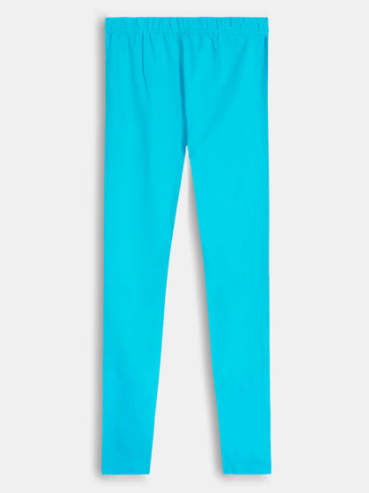 Girls Stretch Churidar Blue Legging