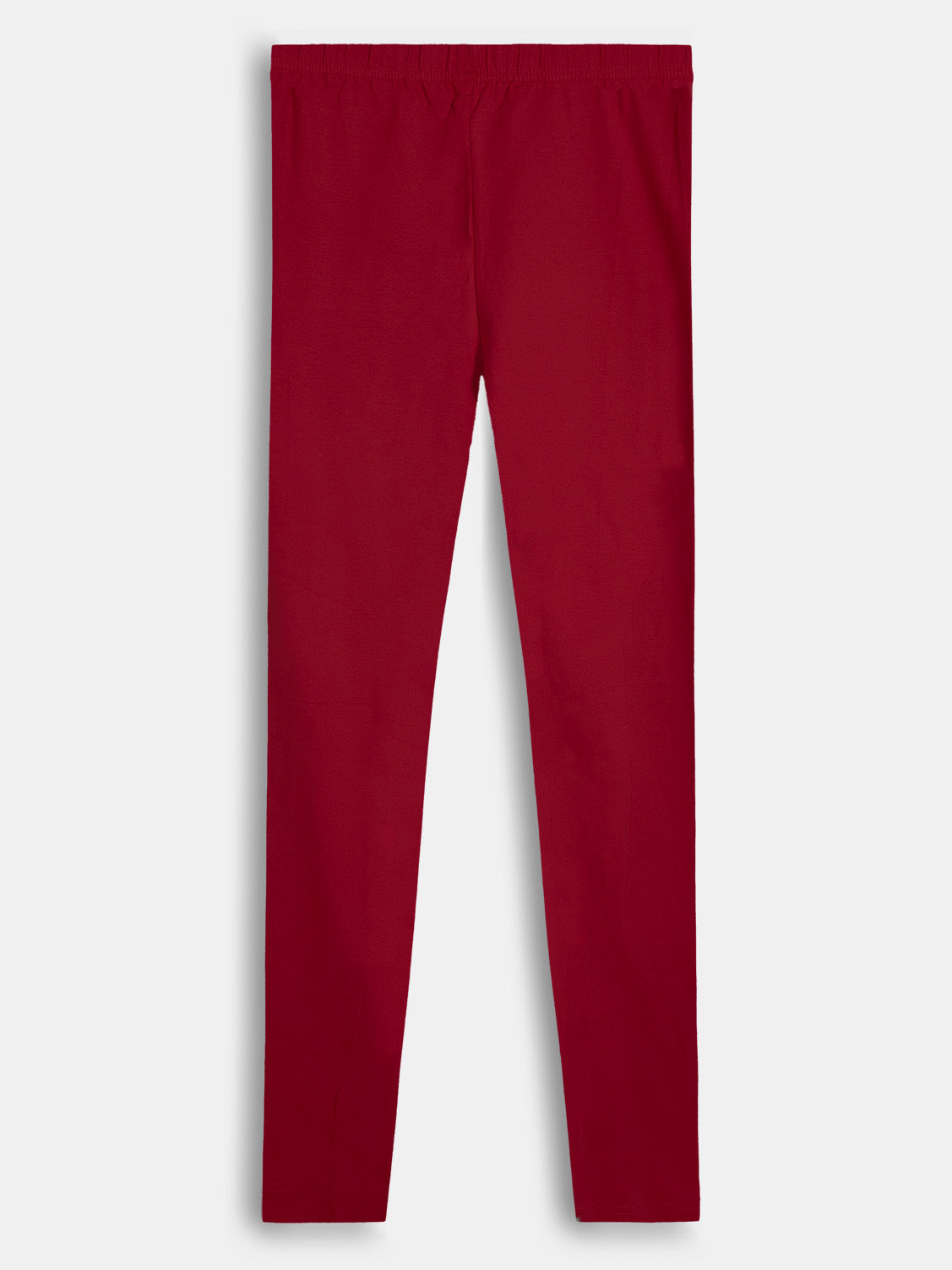 Girls Stretch Churidar Burgundy Legging