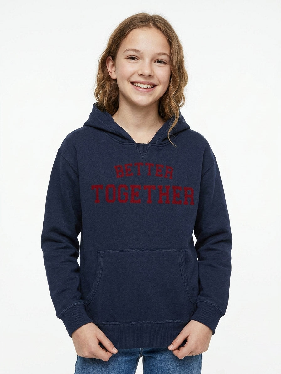 Girls Hooded Pullover Sweatshirt