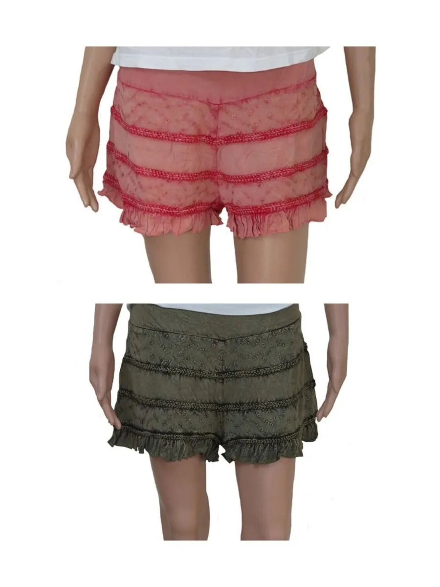 Ladies Embroidery Shorts