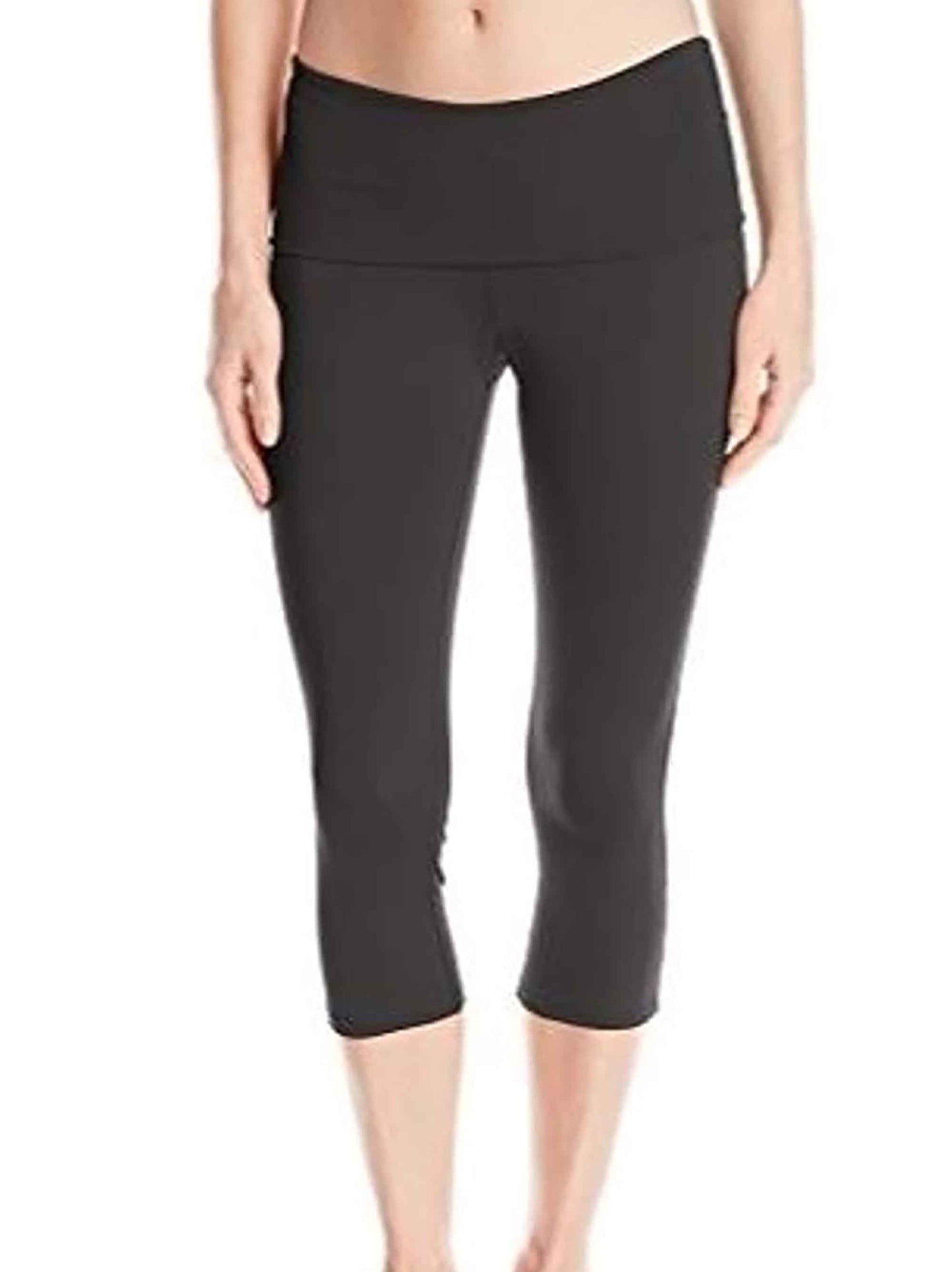 Ladies Folded Waist Yoga Capri