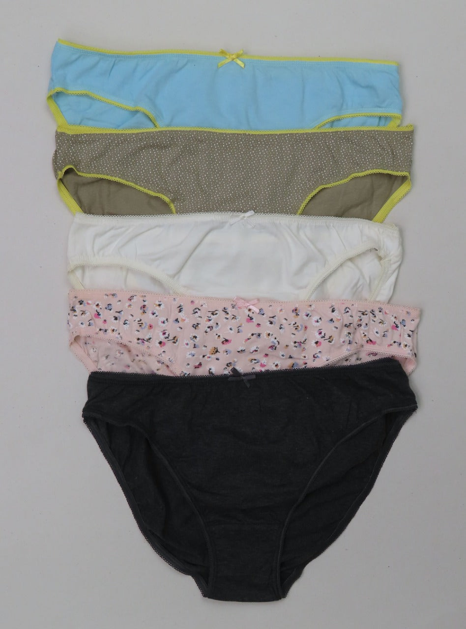 Ladies 5 pack Bikini Briefs