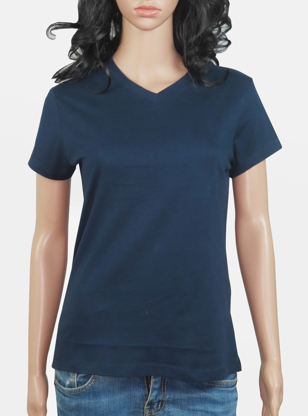 Ladies V Neck T Shirt