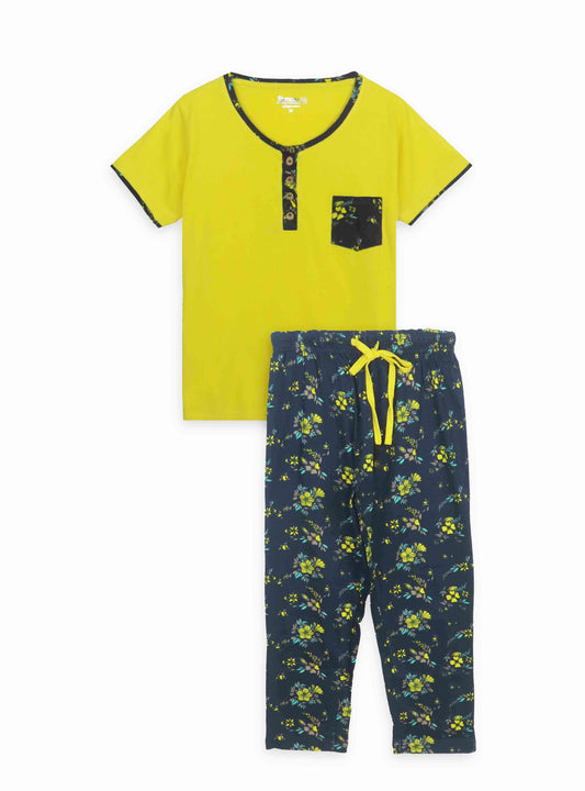 Womens Capri Pyjama Set