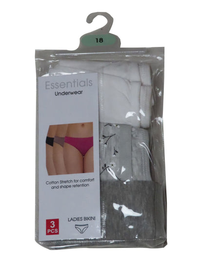 Ladies 3 pack Bikini Briefs