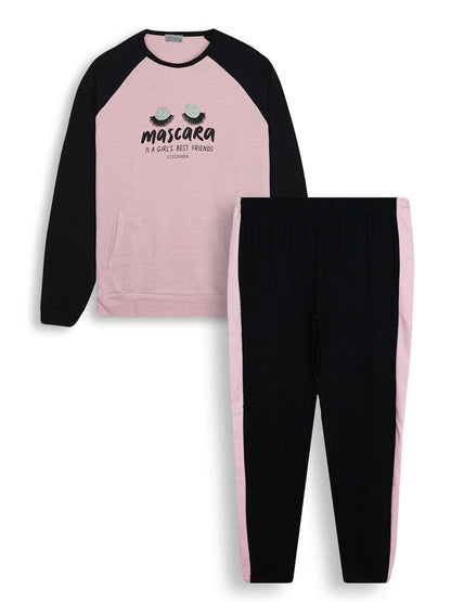 Ladies Winter Pink Pyjama Sets