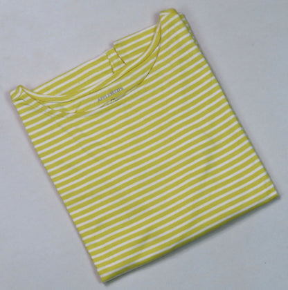 Womens Striped 3/4th Sleeve T Shirt