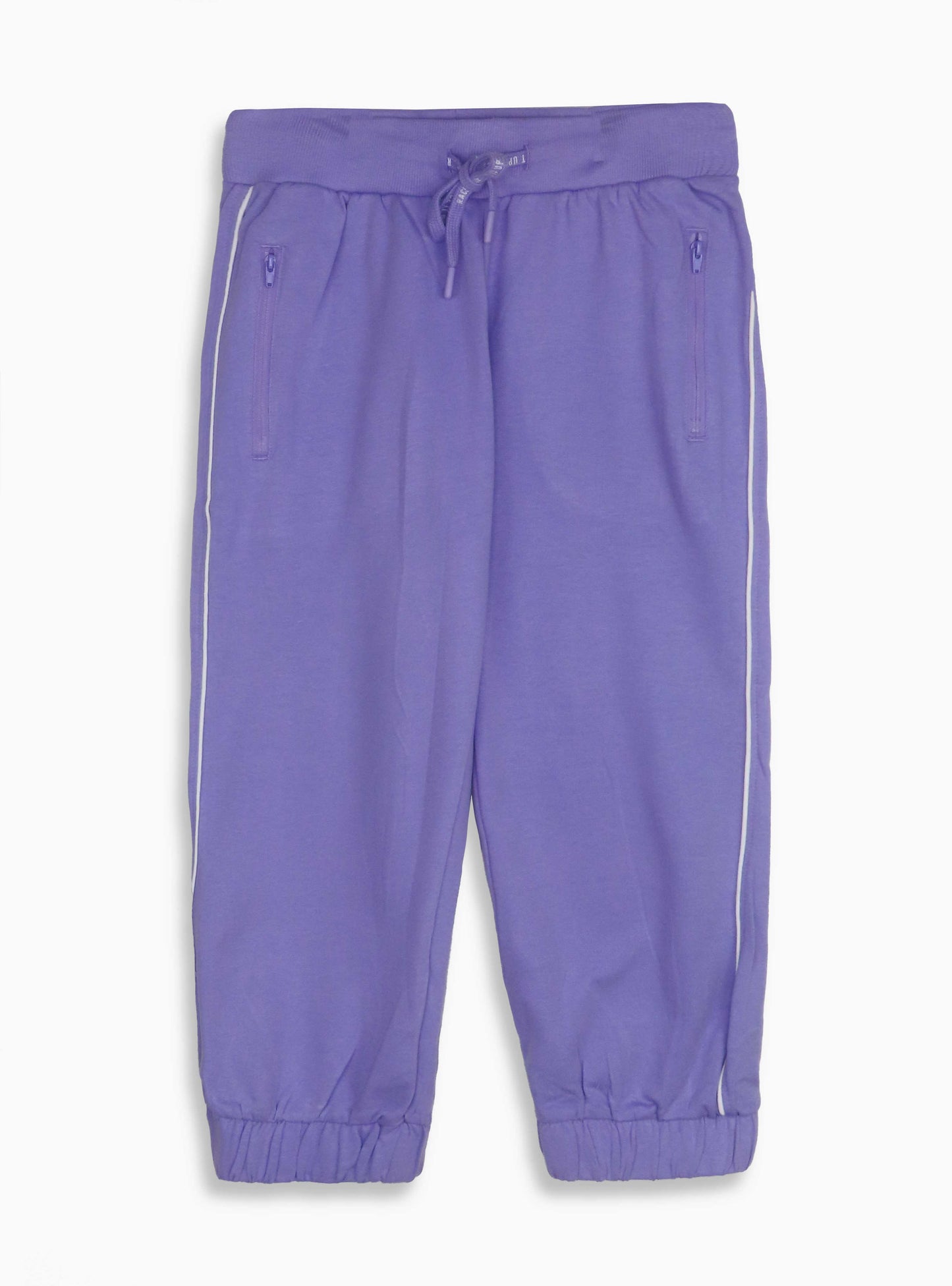 Ladies French Terry Lilac Capri Jogger