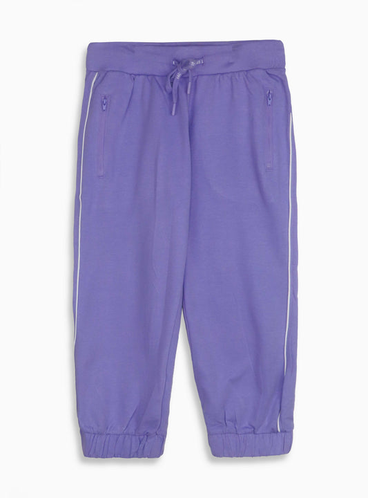 Ladies French Terry Lilac Capri Jogger