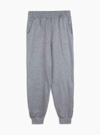 Womens Jogging Set Sweatshirt and Jogger Grey Melange