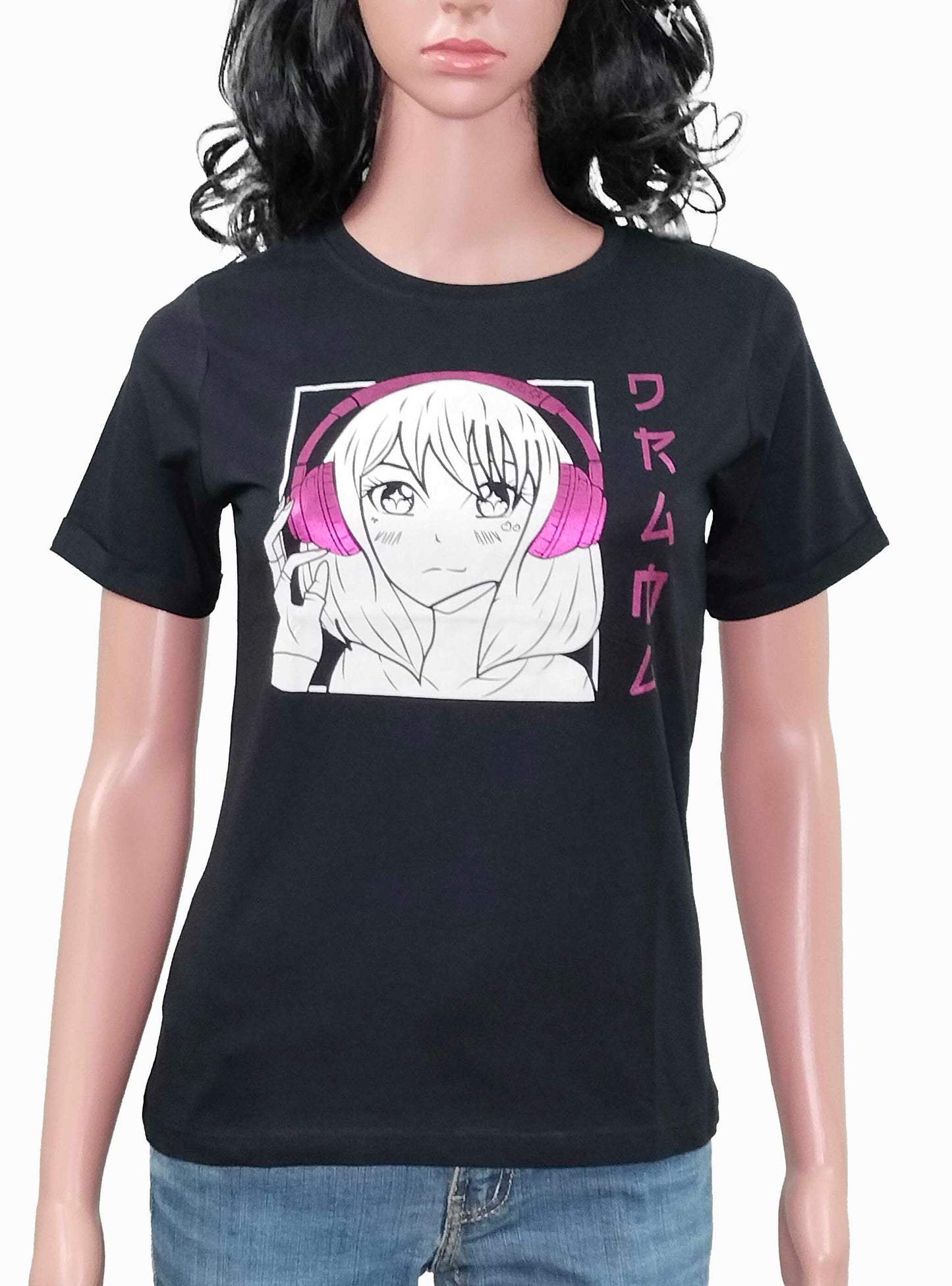 Ladies Anime Printed T Shirt