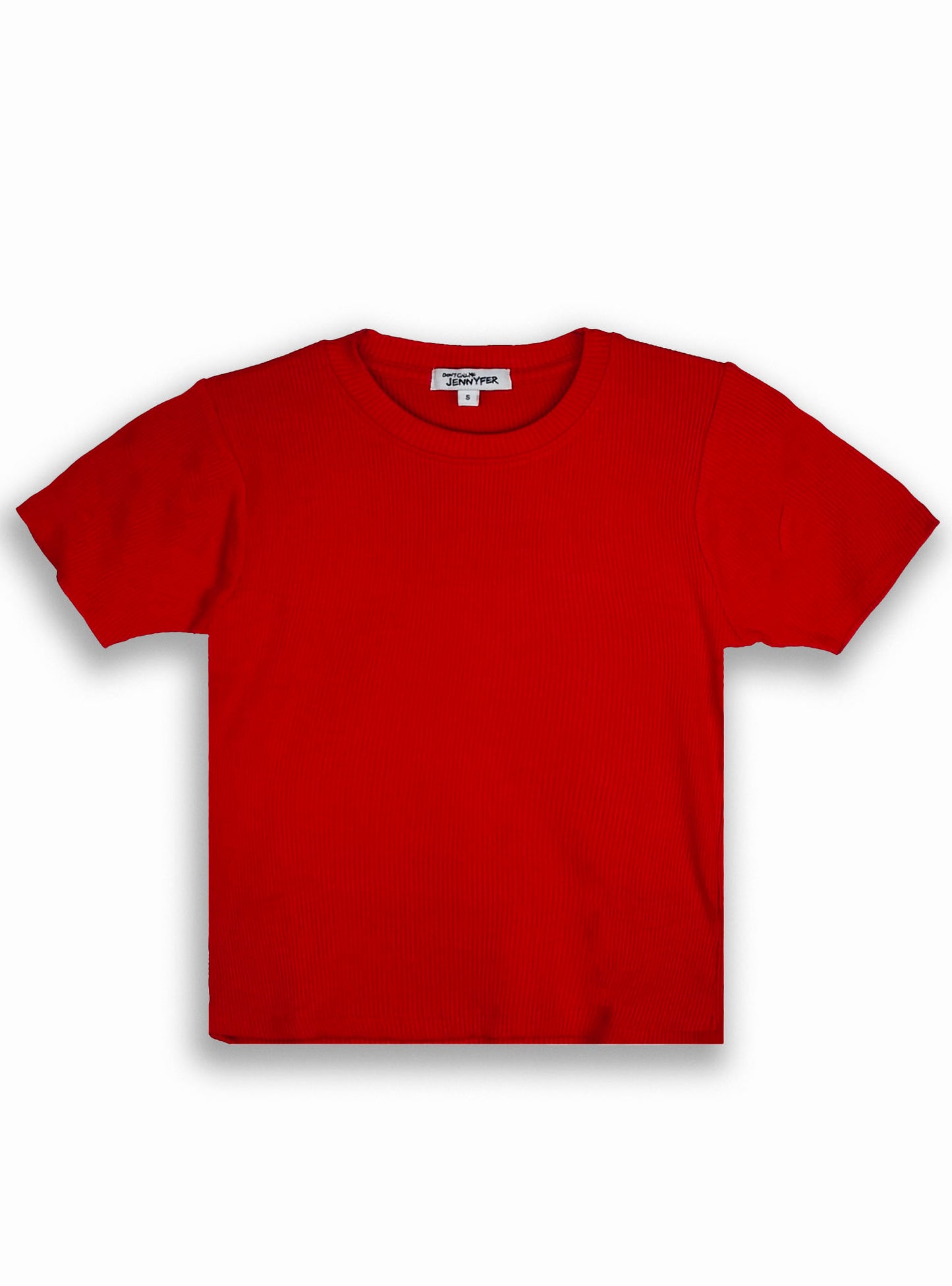 Ladies Viscose Red Crop Top