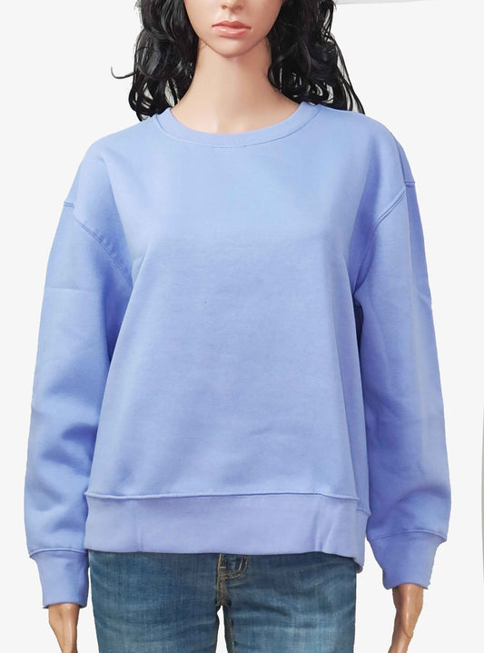 Ladies Blue Pullover Sweatshirt