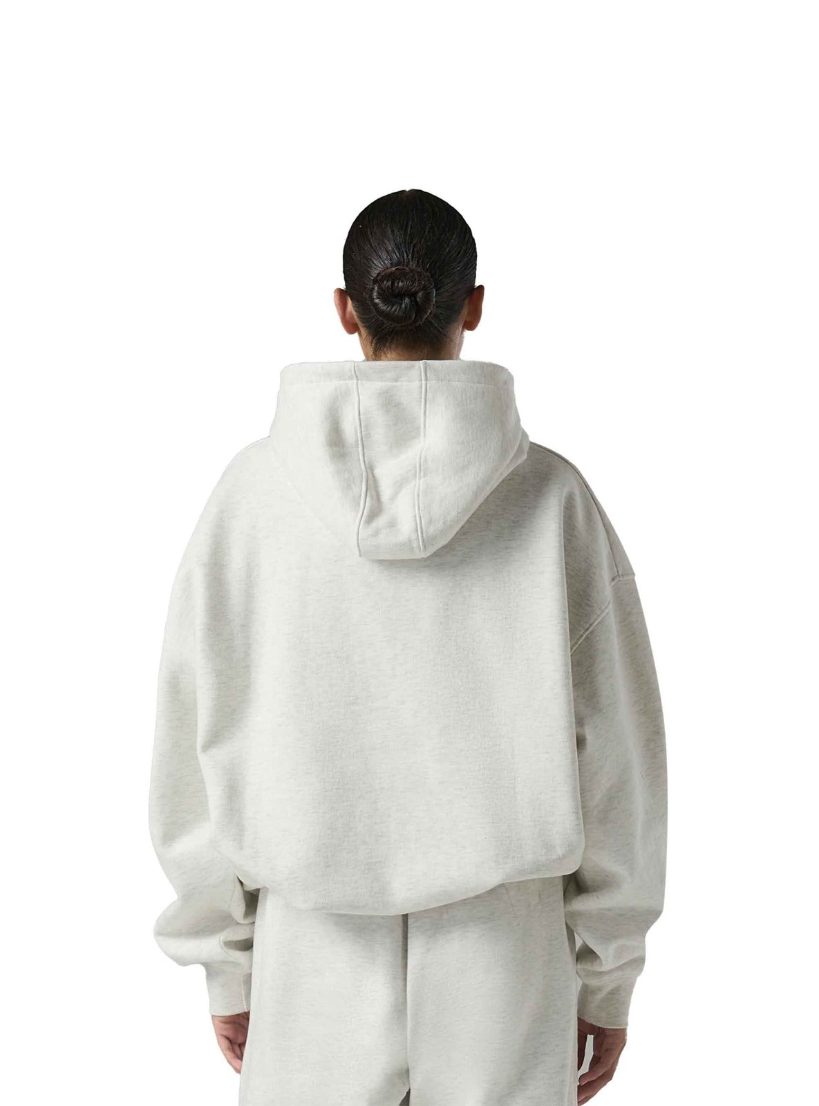 Ladies Oversize Fit Hooded Pullover Sweatshirt