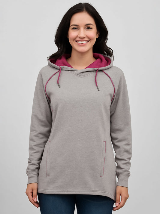 Ladies Hooded Pullover Sweatshirts