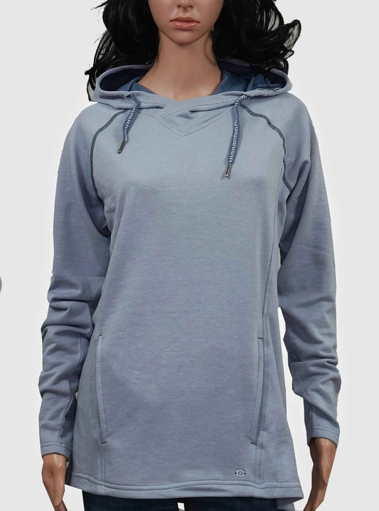 Ladies Hooded Pullover Melange Sweatshirt