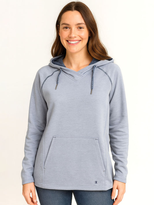 Ladies Hooded Pullover Melange Sweatshirt
