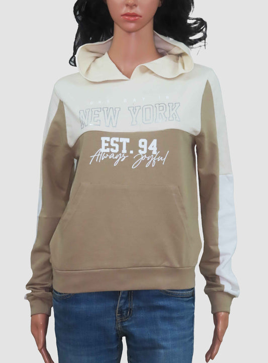 Ladies Hooded Pullover Sweatshirt