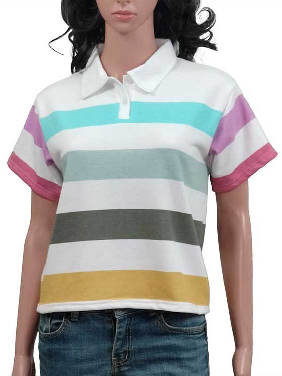 Ladies Crop Polo