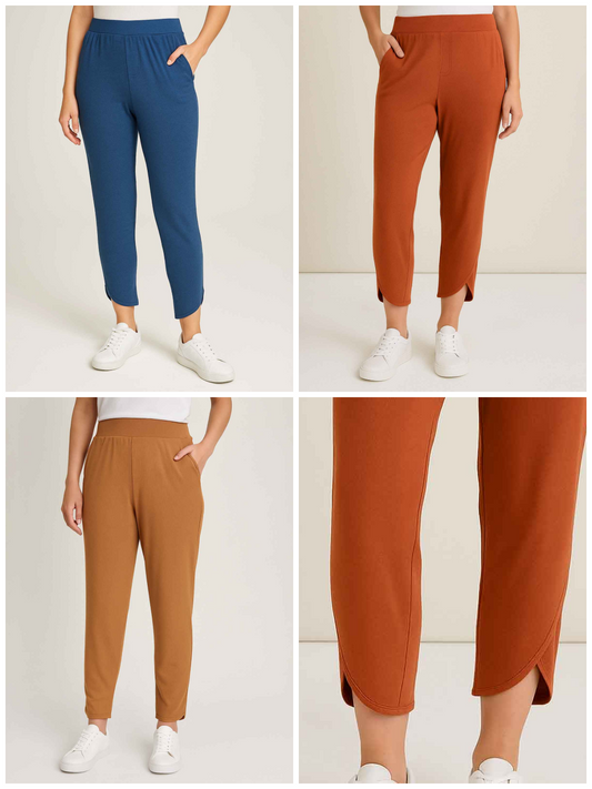 Ladies Organic Cotton Tulip Hem Pant Mixed