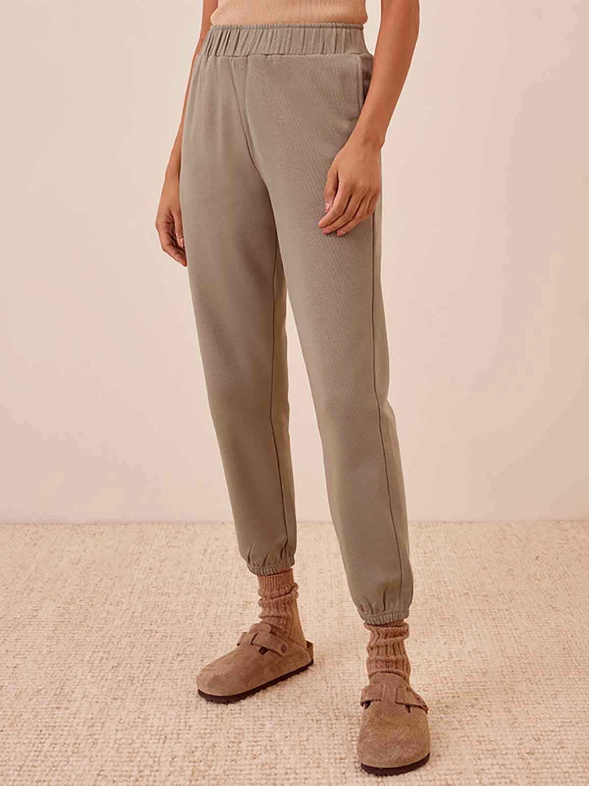 Ladies Organic Cotton French Terry Joggers Mixed