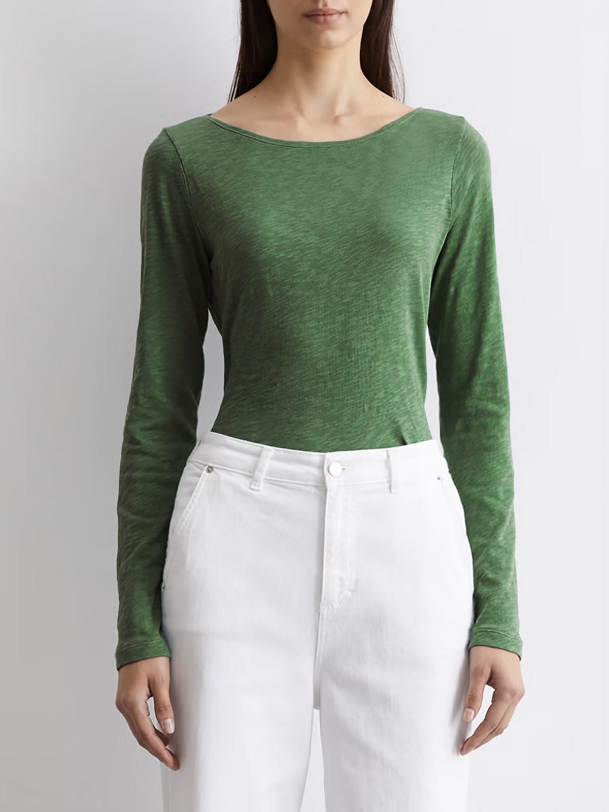 Ladies Slub Knit Long Sleeve T-Shirt