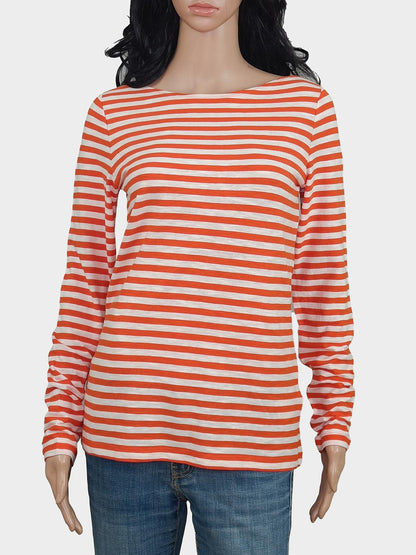 Ladies Striped Long Sleeve Top