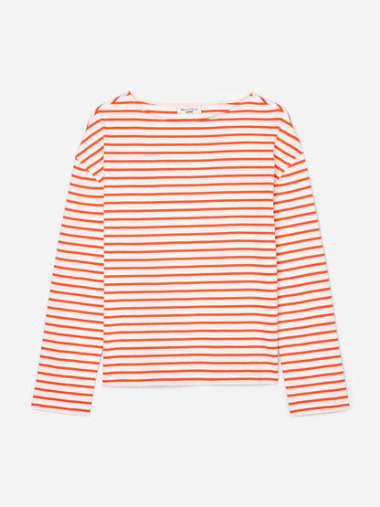 Ladies Striped Long Sleeve Top