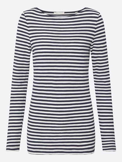 Ladies Striped Long Sleeve Top