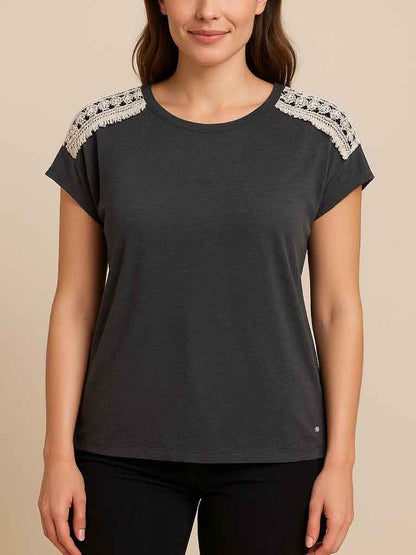 Ladies Magyar Sleeve Crochet Top