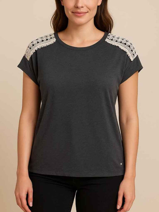 Ladies Magyar Sleeve Crochet Top