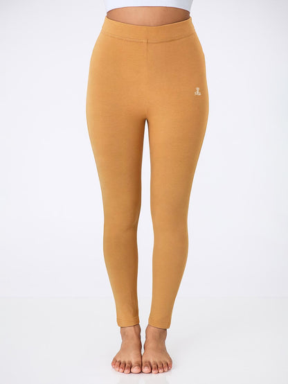 Ladies Ankle Fit Beige Leggings