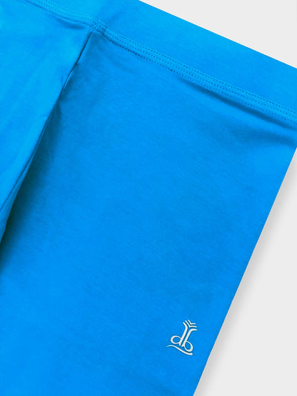 Ladies Ankle Fit Blue Leggings