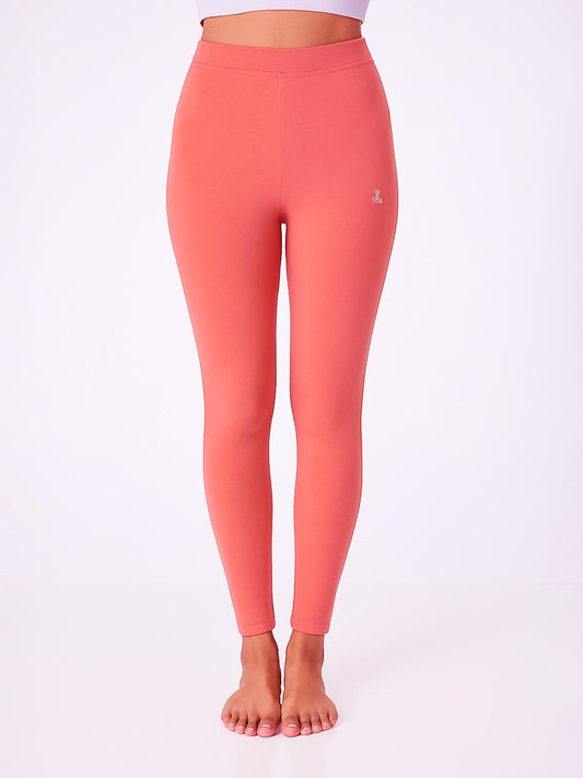 Ladies Ankle Fit Coral Leggings