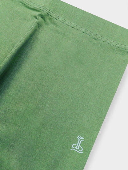 Ladies Ankle Fit Green Leggings
