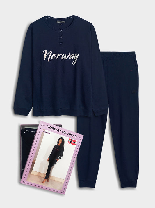 Ladies Interlock Winter Pyjama Set