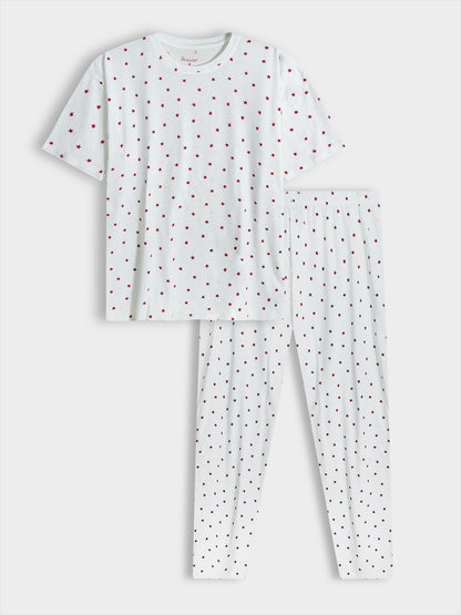 Ladies Printed Pyjama Set