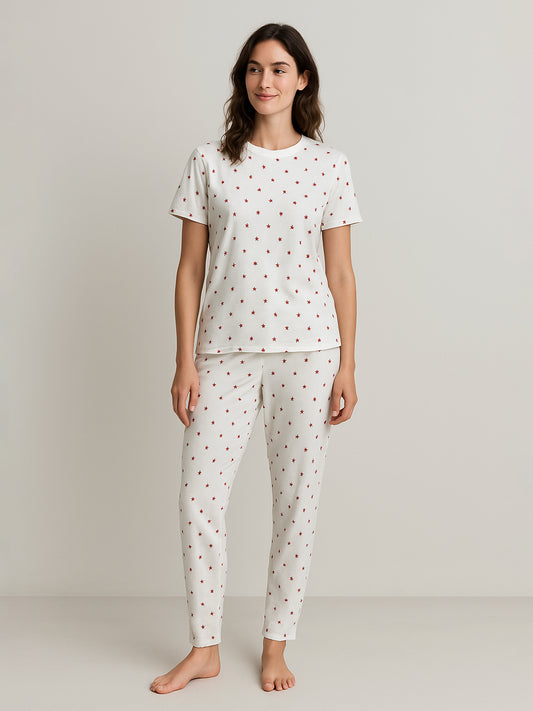 Ladies Printed Pyjama Set