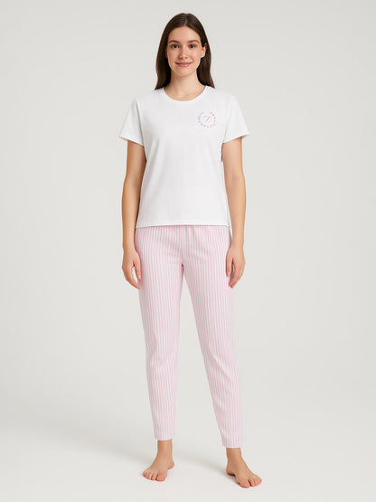 Ladies Printed Pyjama Set