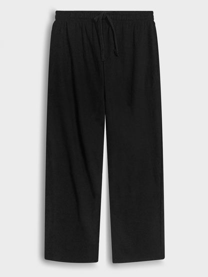 Ladies Fleece Black Sweatpant