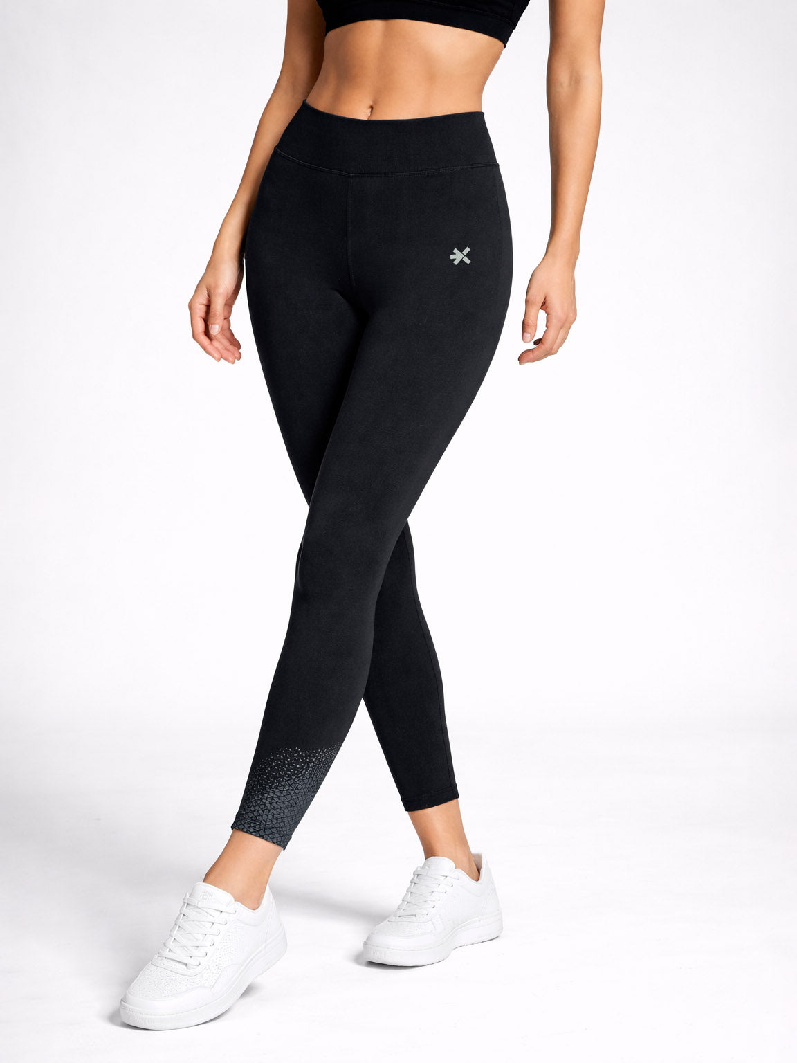 Ladies Stretch Active Black Leggings