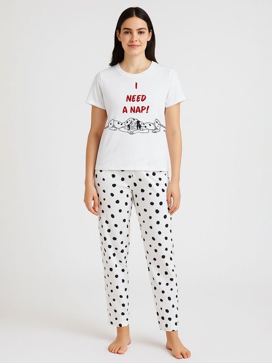 Ladies Printed Pyjama Set
