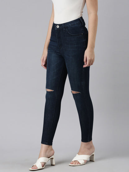 Ladies Navy Jeans