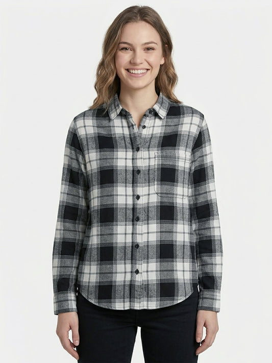Ladies Checked Woven Shirt